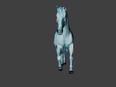 Horse Animal Low-poly 3D model