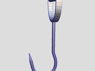 Meat Hook Low-poly 3D model