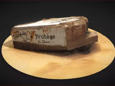 Abandonned WW2 German Bunker 3D model