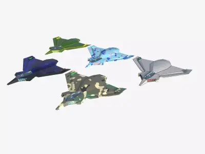 space mosquito Low-poly 3D model