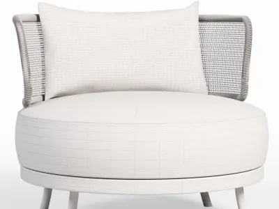 furniture chair Low-poly 3D model