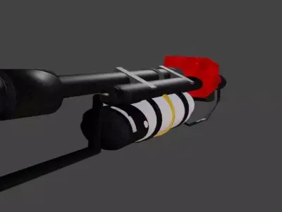 Flamethrower gas gun 3D model