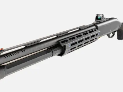 Agency Arms Benelli M2 12 Gauge Shotgun Low-poly 3D model