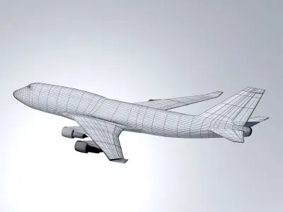 boeing 747-400 KLM 3D model