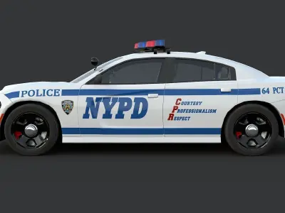 NYPD Vehicles 3D Model Collection