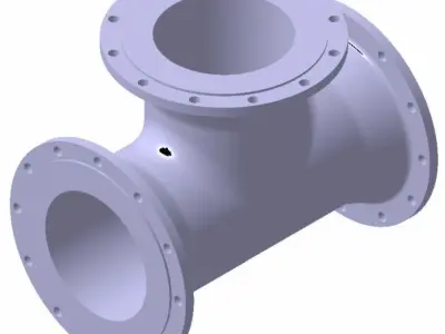 Filtre en T Free 3D model