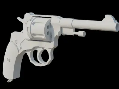 Nagant M1895 Low-poly 3D model purchase