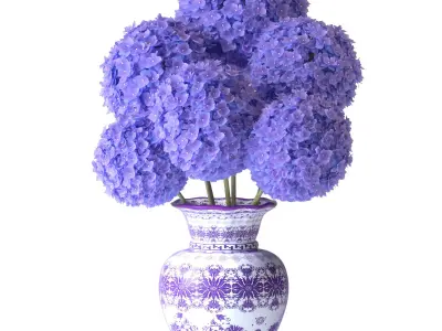 Hydrangea Bouquet Set -23 Free 3D model