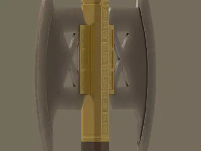 Double Ax  Low-poly 3D model