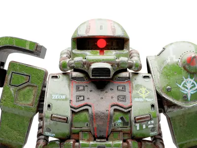 MS-06F Zaku Mobile Suit UC 0079 3D model