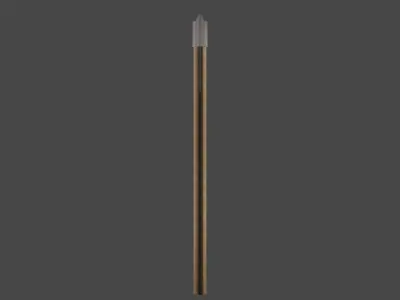 Realistic Axe Low-poly 3D model