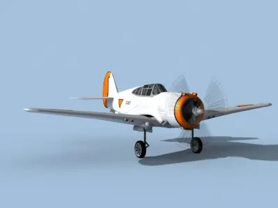 Curtiss H-75C Mohawk Dutch East Indies 3D model