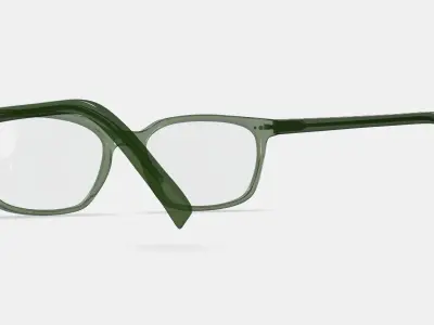 Weathers Eyeglasses in Rosemary Crystal 3D model