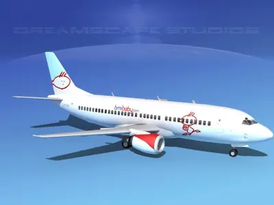 Boeing 737-300 BMI Baby 3D model