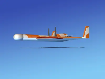 Harpy 1 UAV V01 3D model