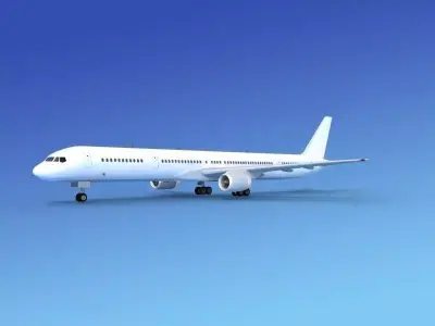 Boeing 757-300 Unmarked 4 3D model