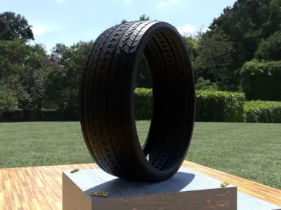 ORTAS TIRE NO 22 GAME READY Low-poly 3D model