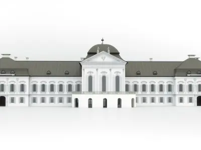 Presidential palace -before reconstruction- Bratislava Slovakia 3D model