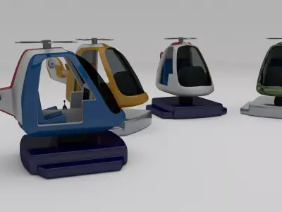 Kiddie Ride Pack 3D print model