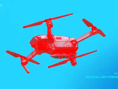 Tactical UAV Strike Missile 3D model purchase