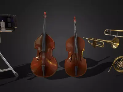 Orchestra Instrument Pack 3D model