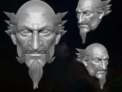 Wise Oldman Donman Art Original 3D files for Action Figures 3D print model