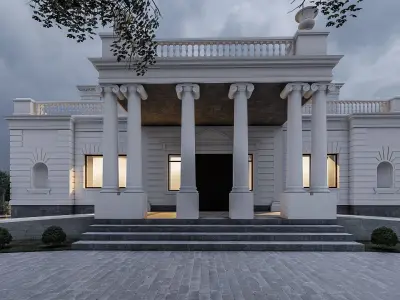 The Tereshchenko estate in Denyshi village 3D model