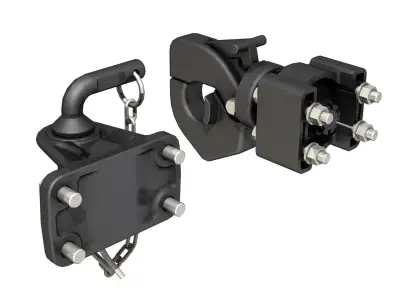 Trailer hitch - Tow eye 3D model