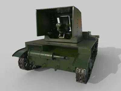 Su-26 russian tank 3D model