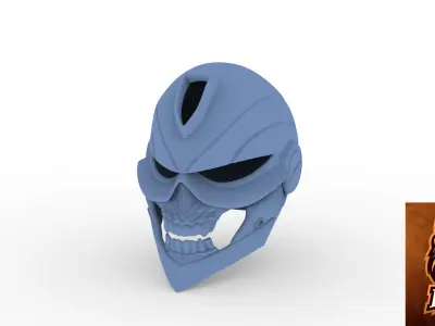 Ghostrider helmet ready to 3dprinting 3D model