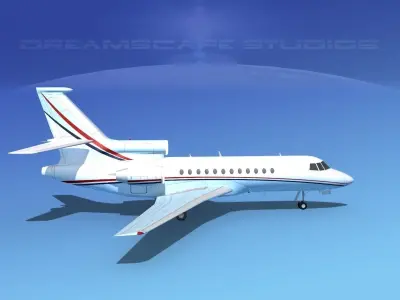 Dassault Falcon 900 V10 3D model