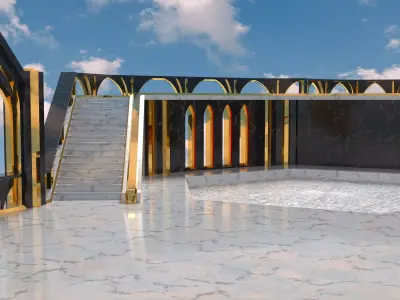 Empyrean Throne Low-poly 3D model