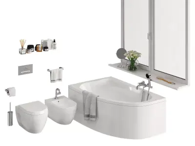 Bathroom Set 2 Part 2 3D model