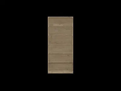 Bookshelf bookcase Free low-poly 3D model purchase
