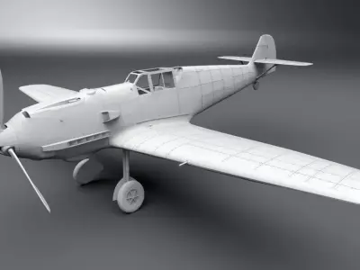 Messerschmitt Bf 109 Scale model 3D print model