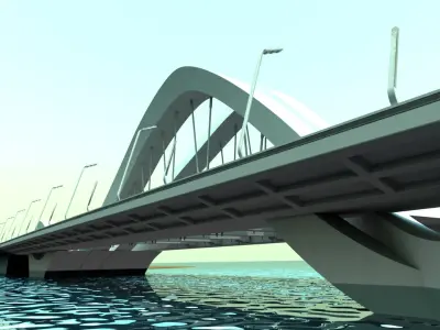 Sheikh Zayed Bridge 3D model