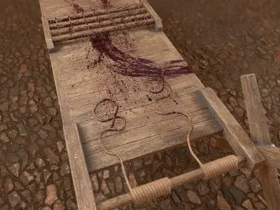 Inquisition - Strappado Low-poly 3D model