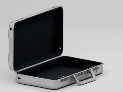 Metal Brief Case Low-poly 3D model
