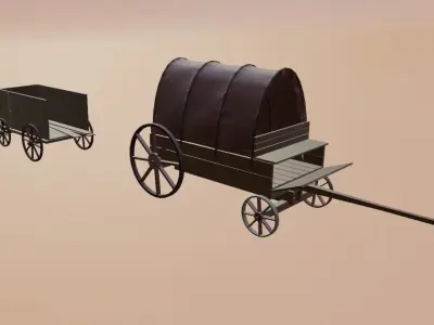  Western Village Packet 3D model