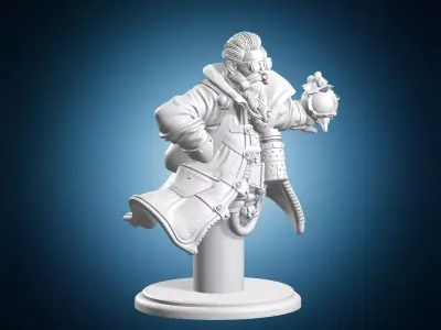 Nesbit Steampunk Bust 3D print model