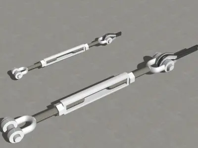 Crosby turnbuckles Free 3D model