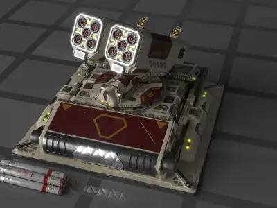 Imperial Medium Missile Launcher 3D model