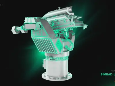Simbad Lanceur - Anti-Air Self Defence System 3D model