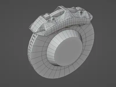 Brake caliper Free 3D model