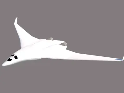 PAK DA Bomber Low-poly 3D model