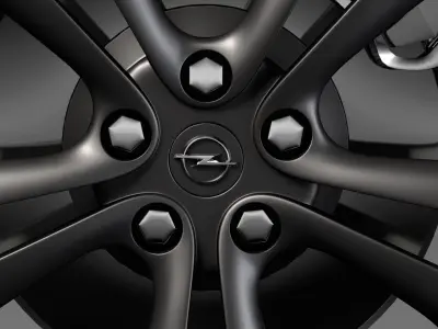 Opel Cascada wheel 2017 3D model
