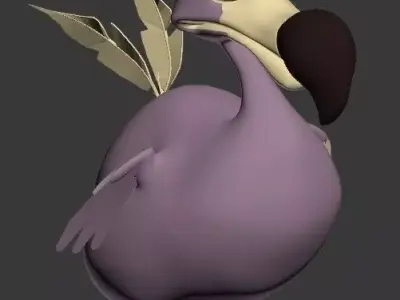 Dodo bird model Low-poly 3D model