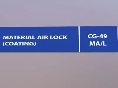 Material Air Lock Low-poly 3D model