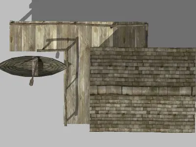 FishermanHouse wooden house 3D model