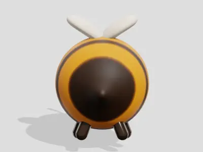 Cute little bee  3D model